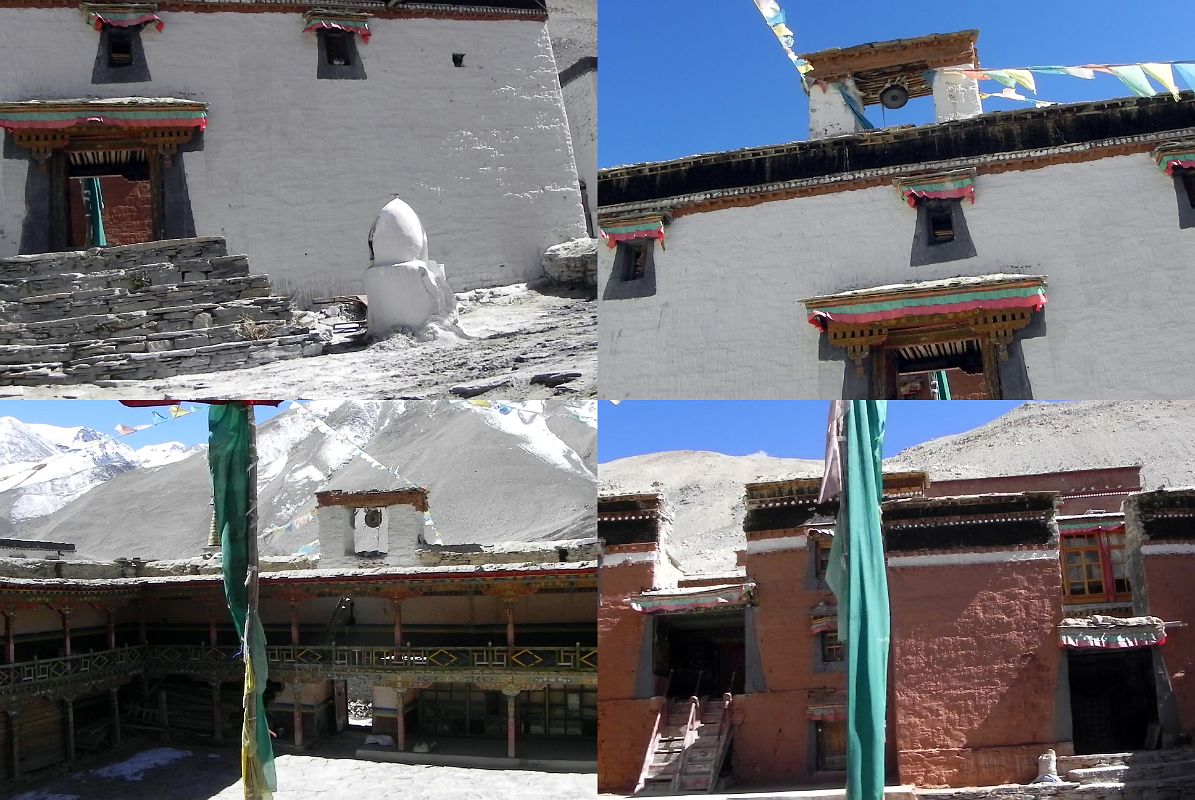 06 Rongbuk Monastery Inside Entrance, Courtyard, Entrance To Chapels On Left And Right